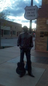 Eagles fans! Look who's standing on a corner in Winslow AZ!